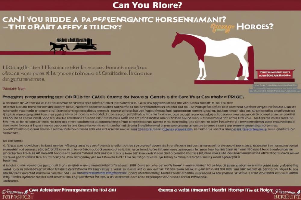 can-you-ride-a-pregnant-horse